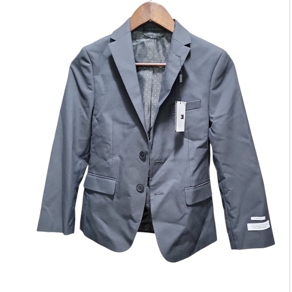 M Collection By Michael Strahan Stylish Kids Gray Blazer Size 12 Regular - Picture 1 of 5